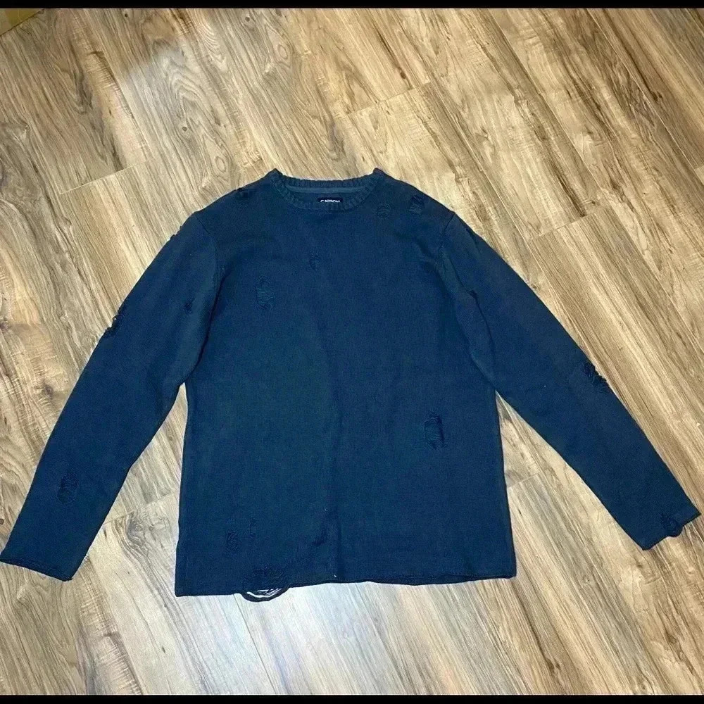 Sweater ripped kayne west inspired